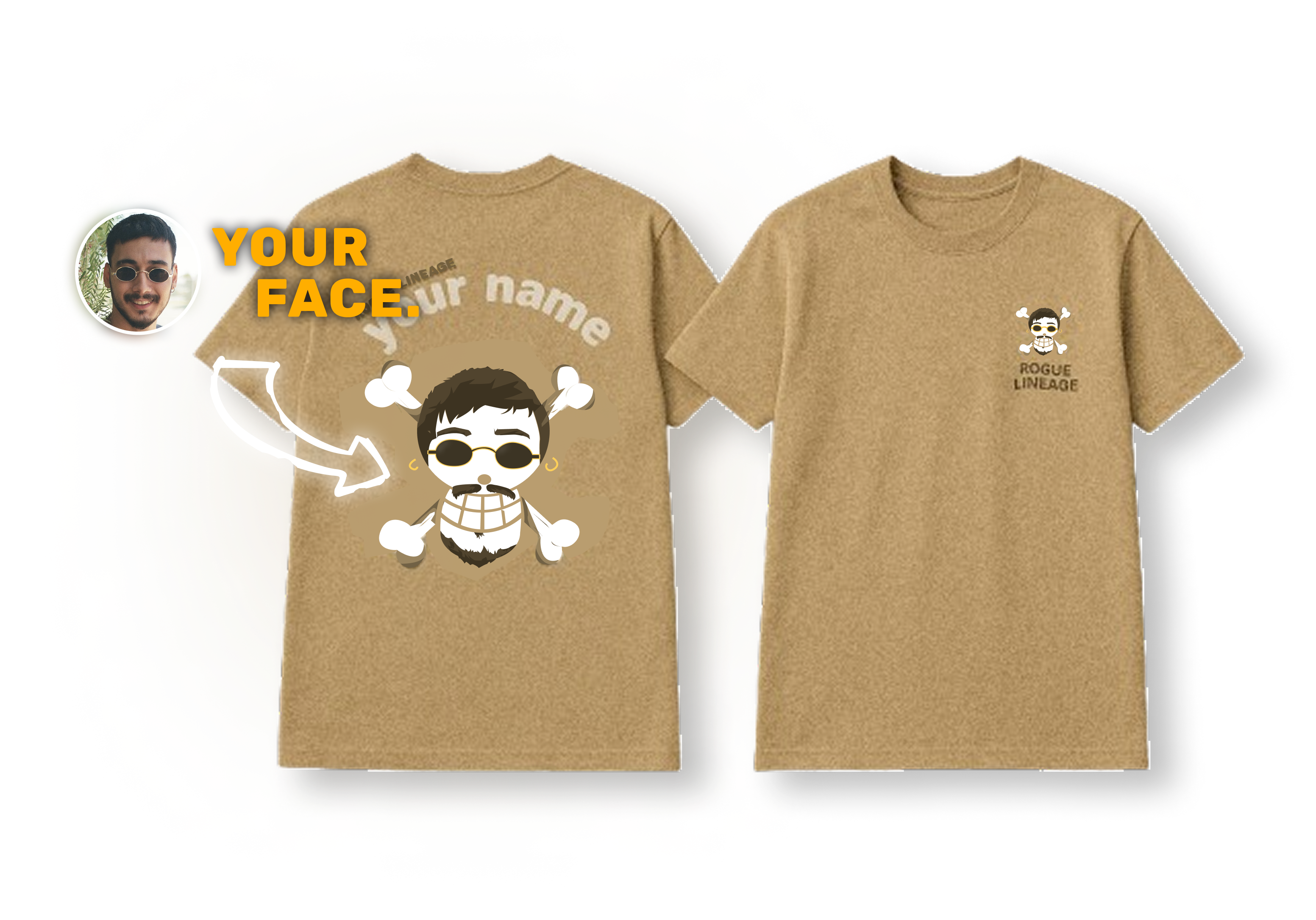 T-shirt front